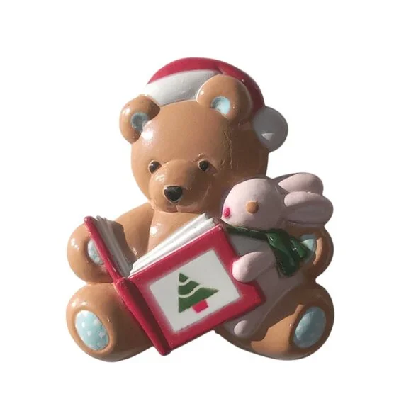 🎯 10 for $10 / Vintage Bear with Bunny Magnet - Picture 3 of 6